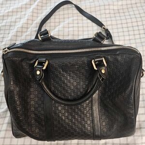 Pre-loved Guccissima Boston Satchel Shoulder Bag